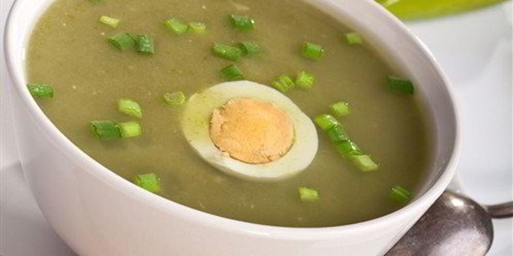 Рецепт венгерский суп-пюре из шпината со сливками