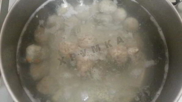 суп с фрикадельками из куриного фарша