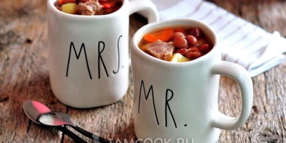 Рецепт суп с красной фасолью консервированной