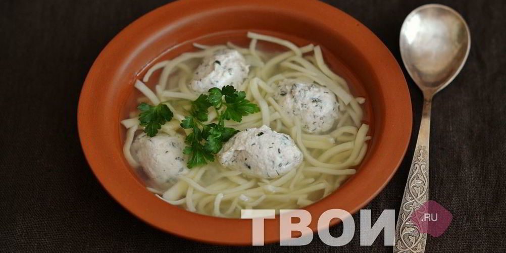 Рецепт суп с куриными клецками