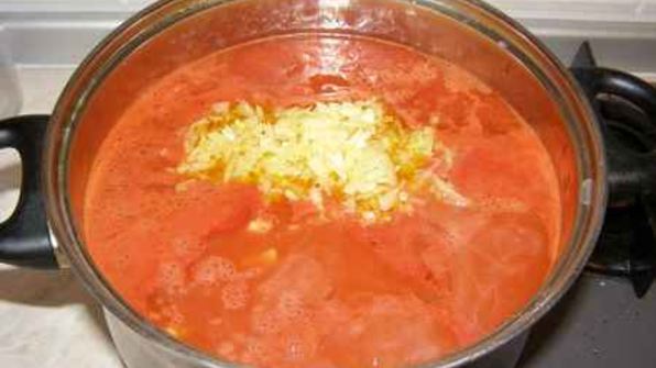 суп томатный с кукурузой