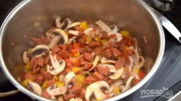 суп в стиле пиццы