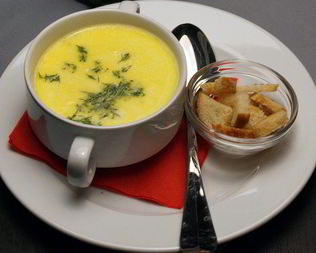 Сырный суп-пюре