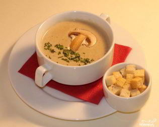 Сырный суп с шампиньонами