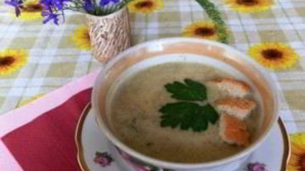 сырный суп с шампиньонами