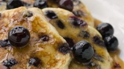 Американские блины с голубикой