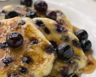 Американские блины с голубикой