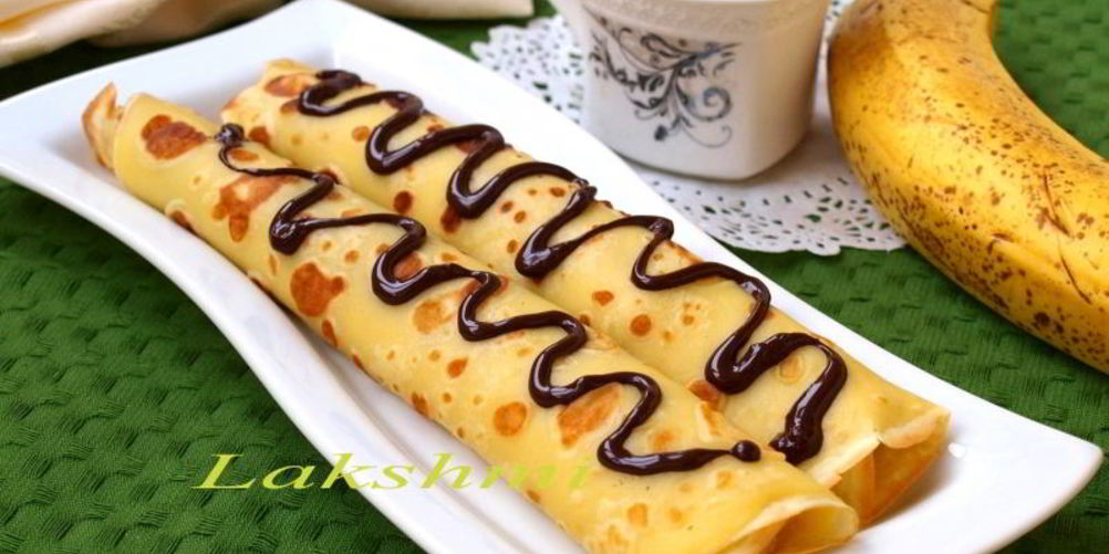 Рецепт блинчики фаршированные бананом