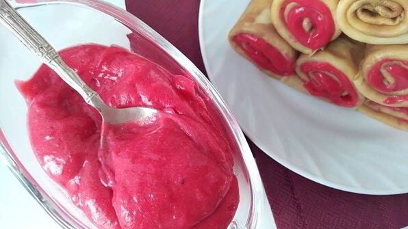 блинчики любимые с ягодным курдом