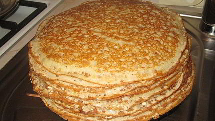 Блинчики на дрожжах