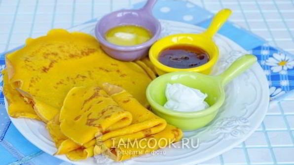 блинчики на морковном соке