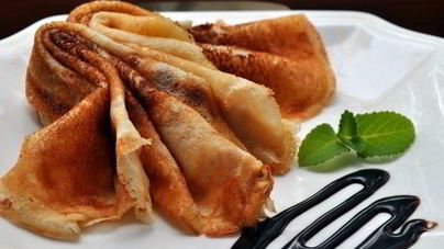 Блинчики на воде с яйцами