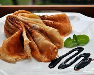 Блинчики на воде с яйцами