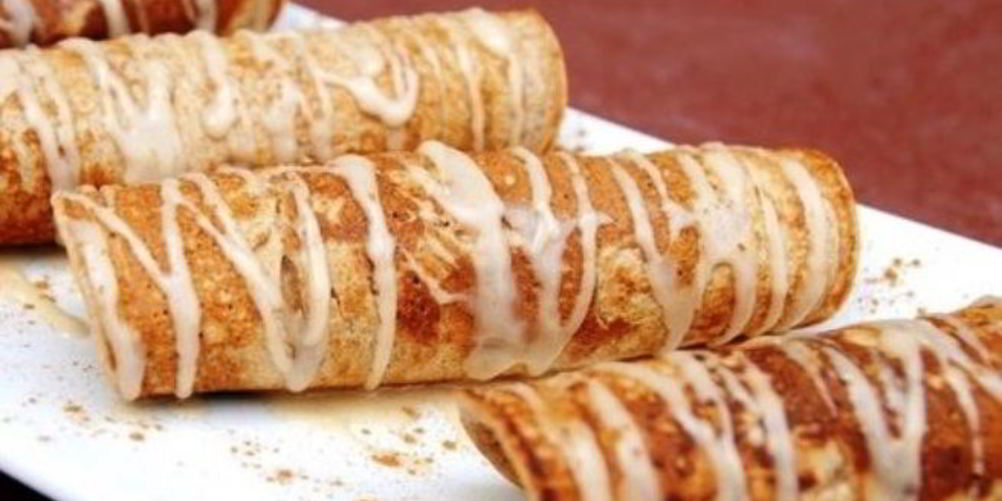 Рецепт блинчики с бананом и сгущенкой