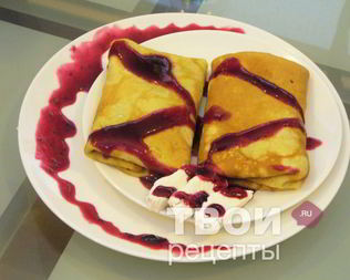 Блинчики с фруктами