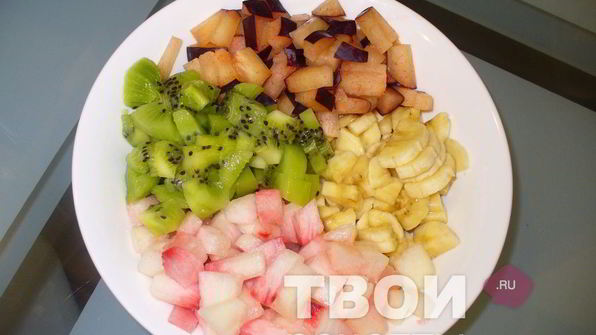 блинчики с фруктами