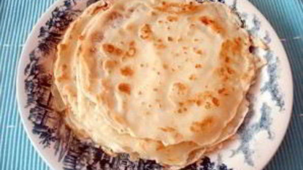 блинчики с грибами и рисом