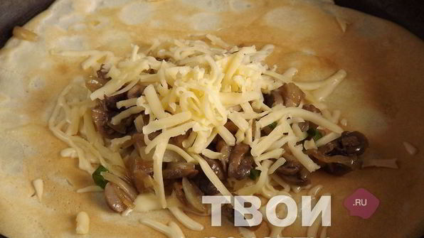блинчики с грибами