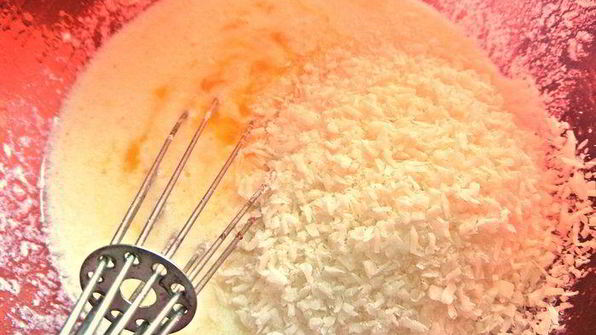 блинчики с кокосом и отрубями