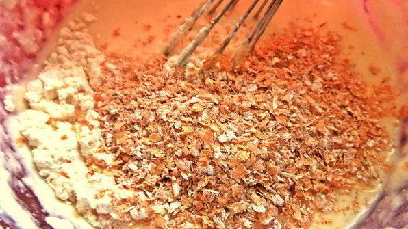 блинчики с кокосом и отрубями