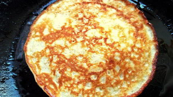 блинчики с кокосом и отрубями