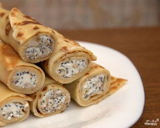 Блинчики с маком и творогом