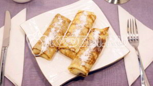 блинчики с творогом и изюмом