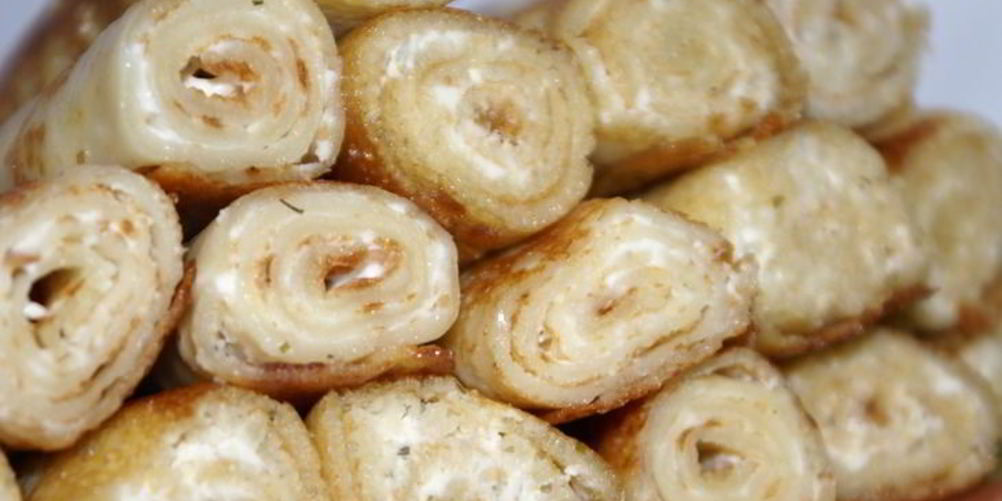 Рецепт блинчики с творогом на кефире