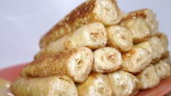 блинчики с творогом на кефире