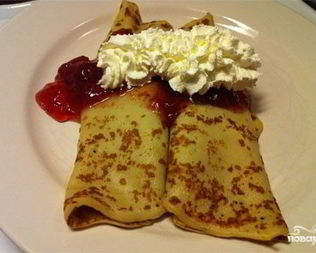 Блинчики с творогом в микроволновке