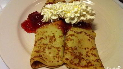 Блинчики с творогом в микроволновке