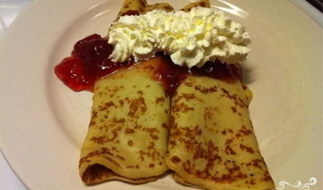 Блинчики с творогом в микроволновке