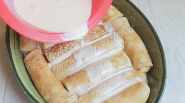 блинчики с творогом запеченые в духовке