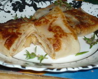 Блинчики с яблоками