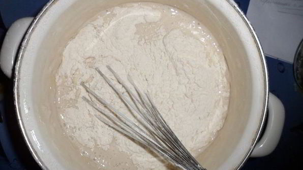 блинчики заварные с черничным йогуртом