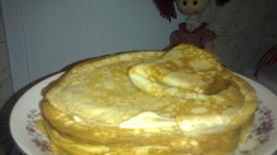 Блины банановые на сгущенке