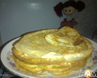 Блины банановые на сгущенке