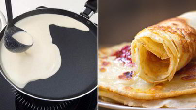 Блины без яиц на молоке