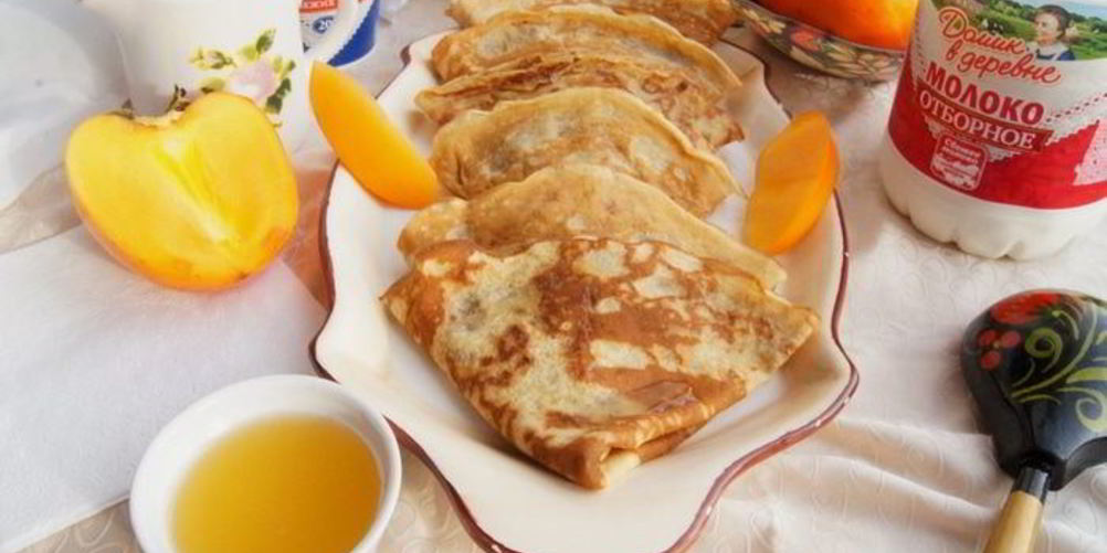 Рецепт блины из хурмы