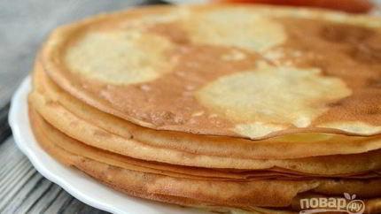 Блины на кефире