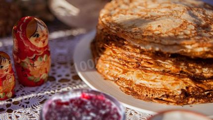 Блины на кислом молоке с кипятком