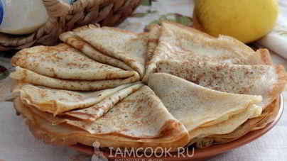 Блины на сгущенке