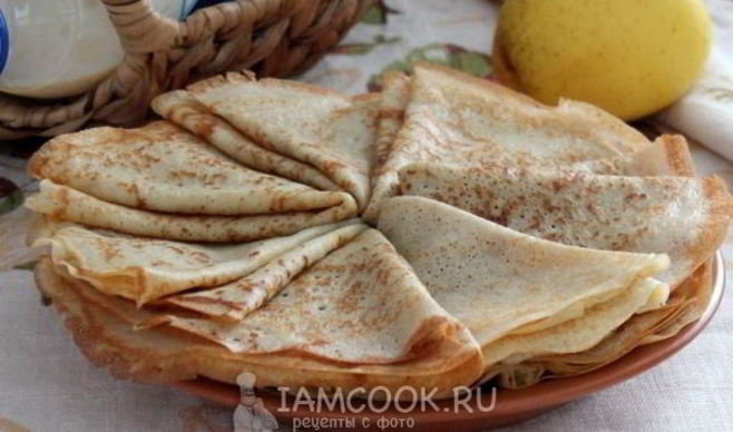 Блины на сгущенке