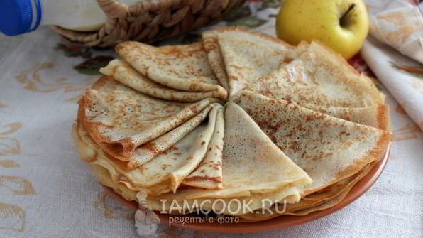 блины на сгущенке