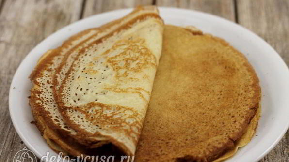 блины на сметане и кефире