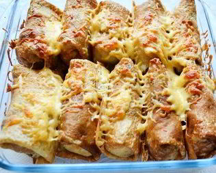 Блины по-итальянски с грибами и сыром