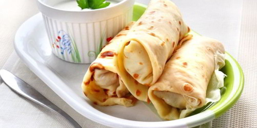 Рецепт блины по-польски с курицей и курагой