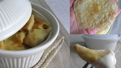 Блины по-румынски с творожной начинкой