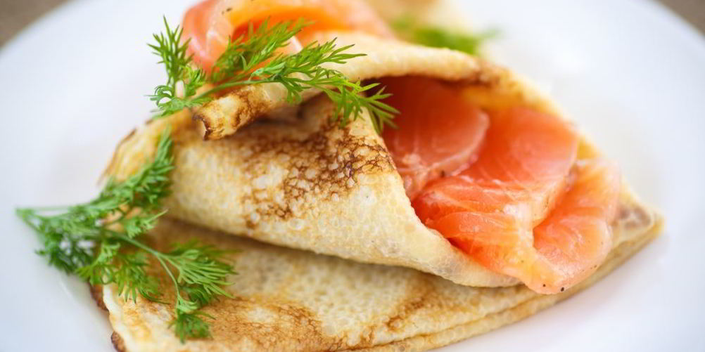 Рецепт блины с форелью