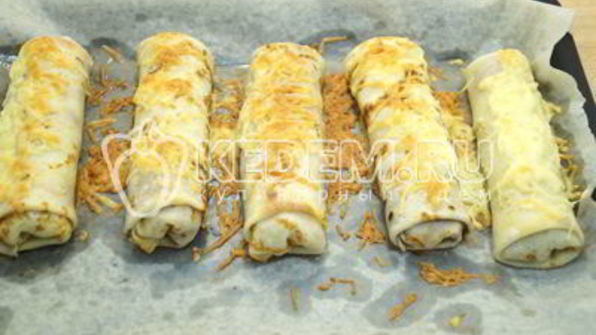 блины с куриным фаршем